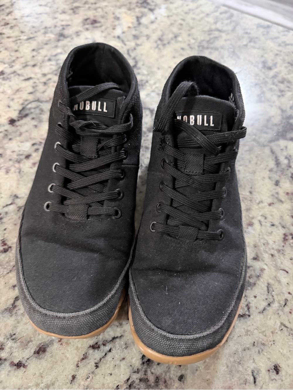 NOBULL Black Canvas Sneakers with Gum Sole